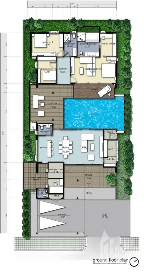 Movenpick Luxury Villa1Fl-Private Pool-Sha Certified Na Chom Thian Eksteriør billede